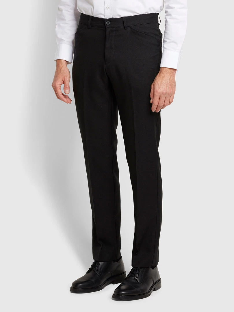 Farah Roachman Anti Stain Twill Trousers In Black 2 Farah Roachman Anti Stain Twill Trousers In Black