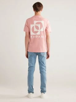 Farah CLOTHING Heads Regular Fit Organic Cotton T-Shirt In Pink Rose