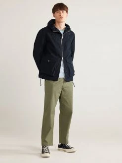 Farah Spike Parka Jacket In True Navy