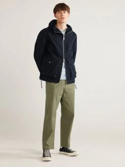 Farah Spike Parka Jacket In True Navy