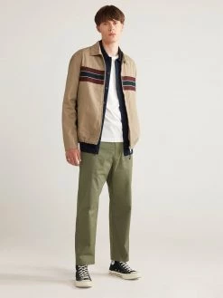 Farah Mani Coach Blouson Jacket In Smoky Brown Jackets And Coats