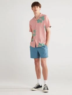 Farah Maddix Casual Fit Short Sleeve Shirt In Pink Rose CLOTHING