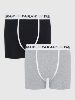 Farah Elkton 2 Pack Boxers In Assorted Colours