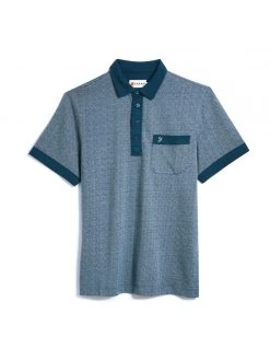 Lloyd Polo Shirt In Farah Teal Farah Mainline