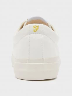 Farah Dallas Trainer In White Jeans