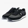 Farah Leon Leather Trainer In Black