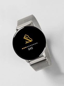 Jeans Farah Series 5 Smart Watch In Silver Mesh