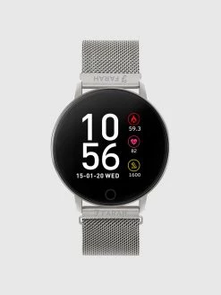 Jeans Farah Series 5 Smart Watch In Silver Mesh