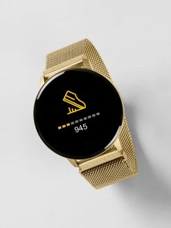 Jeans Farah Series 5 Smart Watch In Gold Mesh
