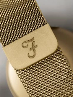 Jeans Farah Series 5 Smart Watch In Gold Mesh