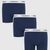 Farah Jeans Groves 3 Pack Boxers In True Navy