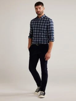 Farah Farah Mainline Lewis Check Shirt In Yale