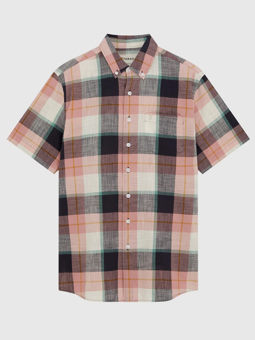 Farah Kasmin Check Shirt In Pastel Pink 7 Farah Kasmin Check Shirt In Pastel Pink