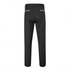 Farah Jonah Performance Piped Golf Trousers In Black Trousers And Chinos