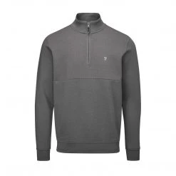 Farah Conley Golf Quarter Zip Pullover In Shadow