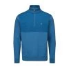 Farah Conley Golf Quarter Zip Pullover In Dusky Blue