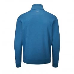 Farah Conley Golf Quarter Zip Pullover In Dusky Blue