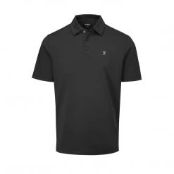 Farah Keller Golf Polo Shirt In Black