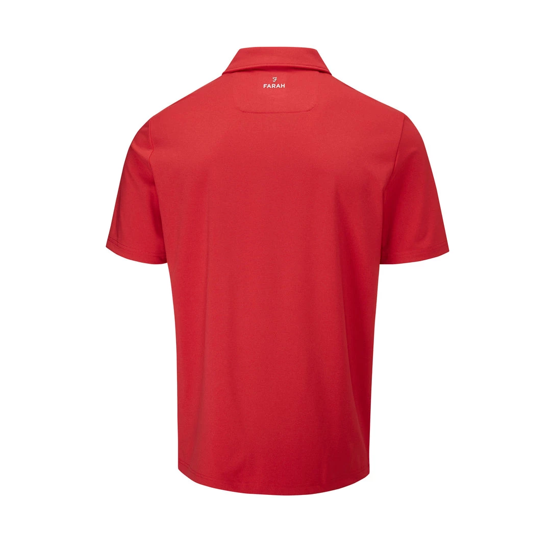 Farah Keller Golf Polo Shirt In Red 4 Farah Keller Golf Polo Shirt In Red
