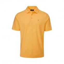 Farah Keller Golf Polo Shirt In Apricot