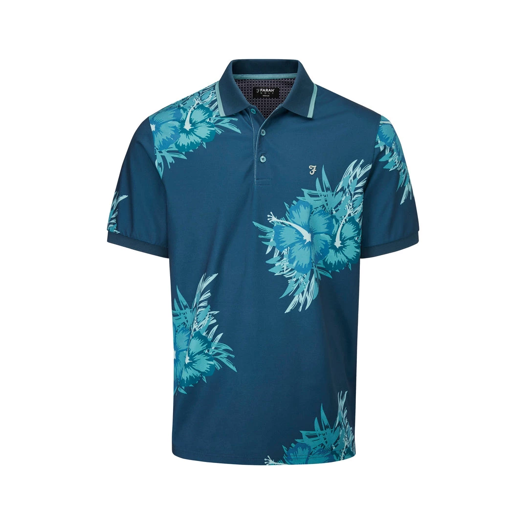 Dallas Golf Polo Shirt In Farah Teal Polos 3 Dallas Golf Polo Shirt In Farah Teal Polos