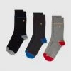 Farah Spence 3 Pack Dress Socks In Assorted 2 Farah Spence 3 Pack Dress Socks In Assorted