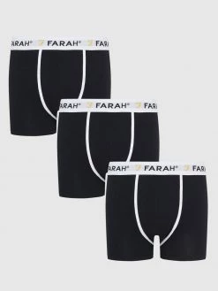 Farah Jeans Lundy 2 Pack Boxers In Black