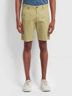 Farah Hawk Twill Chino Shorts In Light Sand
