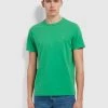 Danny Slim Fit Organic Cotton T-Shirt In Farah Fresh Green T-Shirts
