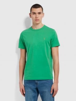 Cheap Farah Store 50 Danny Slim Fit Organic Cotton T-Shirt In Farah Fresh Green T-Shirts