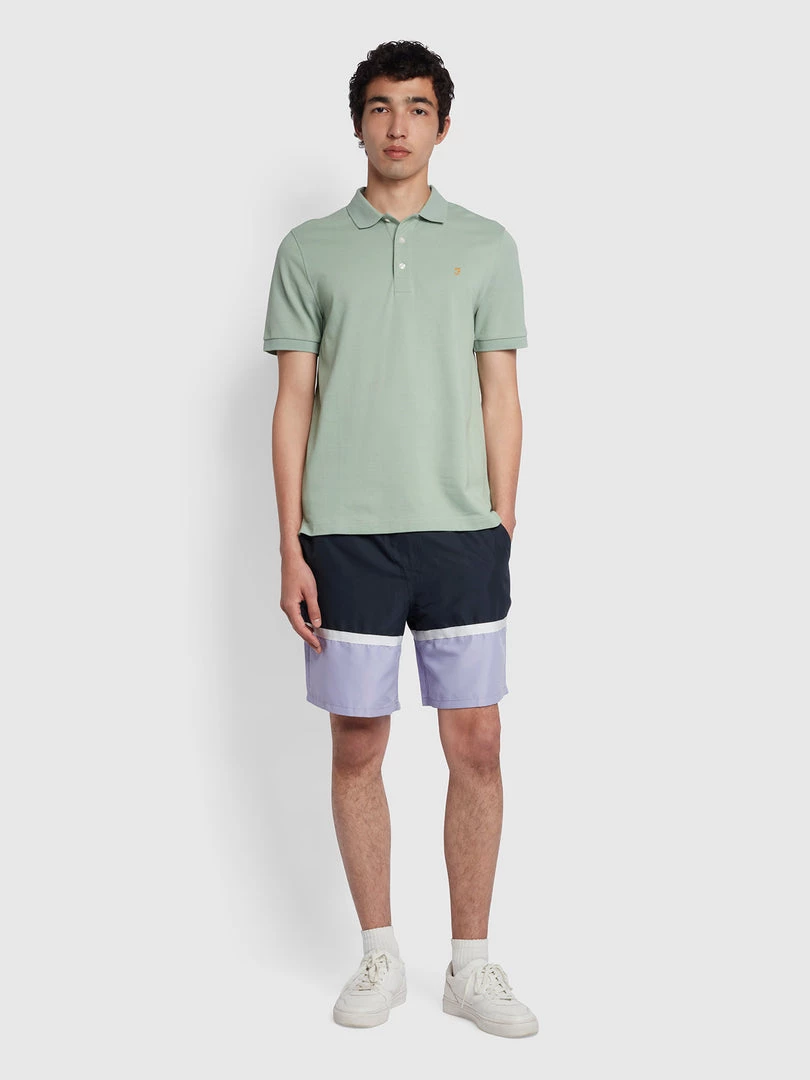 Farah Blanes Slim Fit Organic Cotton Polo Shirt In Summer Green NEW IN 5 Farah Blanes Slim Fit Organic Cotton Polo Shirt In Summer Green NEW IN