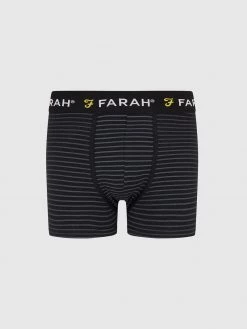 Farah Admirality 3 Pack Boxers In Black
