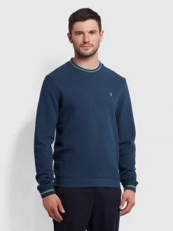 Farah Farah Mainline Leroy Sweatshirt In Yale