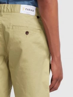 Farah Hawk Twill Chino Shorts In Light Sand