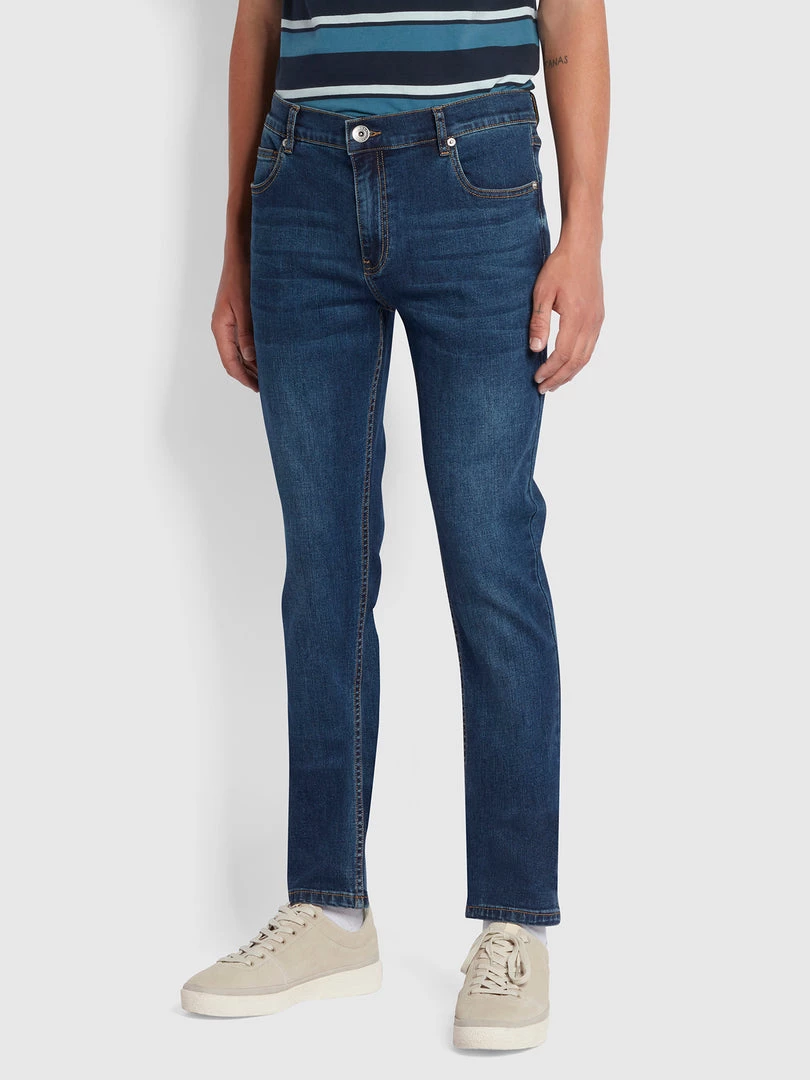 Farah Drake Slim Fit Stretch Jeans In Mid Denim CLOTHING 3 Farah Drake Slim Fit Stretch Jeans In Mid Denim CLOTHING