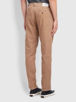 Farah Elm Regular Fit Cord Trousers In Beige