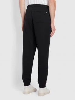 Farah Trousers And Chinos Durrington Organic Cotton Jogger In Black