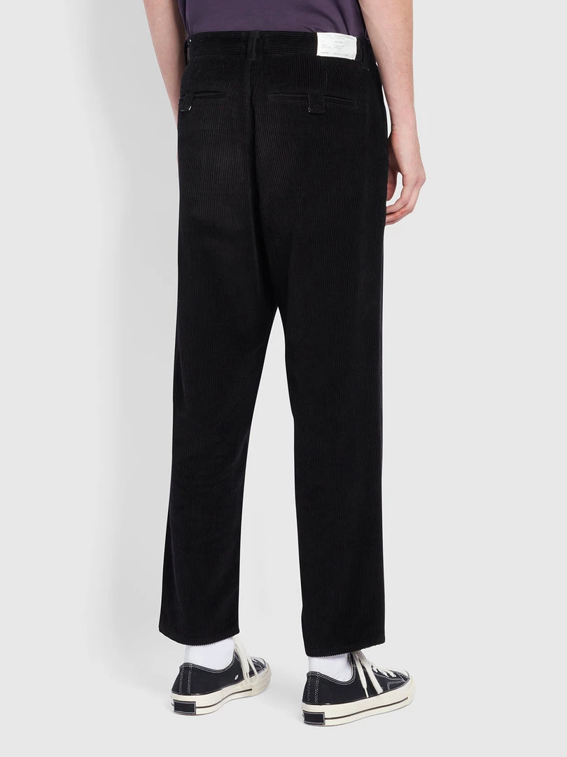 Farah Hawtin Relaxed Fit Cord Trousers In Black 6 Farah Hawtin Relaxed Fit Cord Trousers In Black