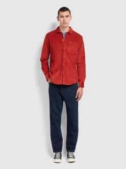 Farah Rushmore Tapered Fit Jeans In Rinse Denim