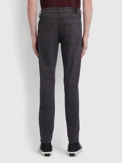Farah CLOTHING Drake Slim Fit Cotton Twill Trousers In Charcoal