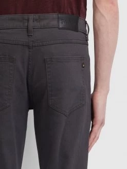 Farah CLOTHING Drake Slim Fit Cotton Twill Trousers In Charcoal