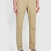 Farah CLOTHING Elm Regular Fit Organic Cotton Twill Chinos In Light Sand