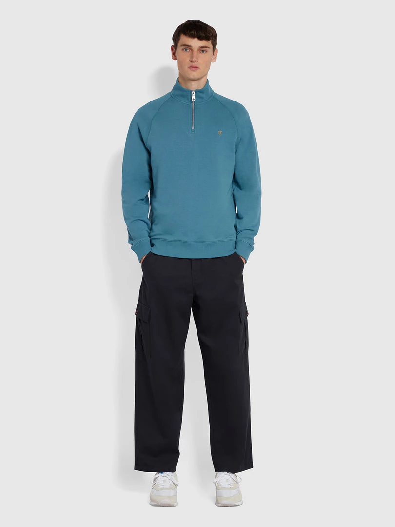 Farah Greenport Regular Fit Twill Cargo Trousers In True Navy 4 Farah Greenport Regular Fit Twill Cargo Trousers In True Navy