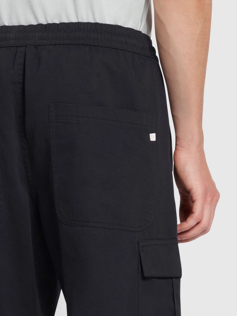 Farah Greenport Regular Fit Twill Cargo Trousers In True Navy 5 Farah Greenport Regular Fit Twill Cargo Trousers In True Navy