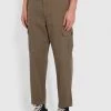 Farah Hawtin Relaxed Fit Twill Cargo Trousers In Vintage Green Trousers And Chinos