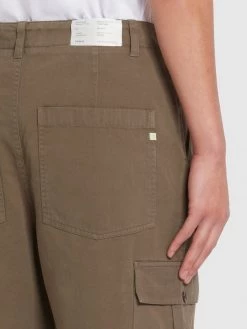Farah Hawtin Relaxed Fit Twill Cargo Trousers In Vintage Green Trousers And Chinos