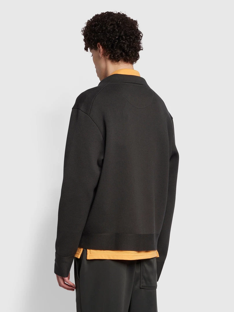 Jeans Farah X Bianca Saunders Erol Knitted Jacket In Washed Black 6 Jeans Farah X Bianca Saunders Erol Knitted Jacket In Washed Black