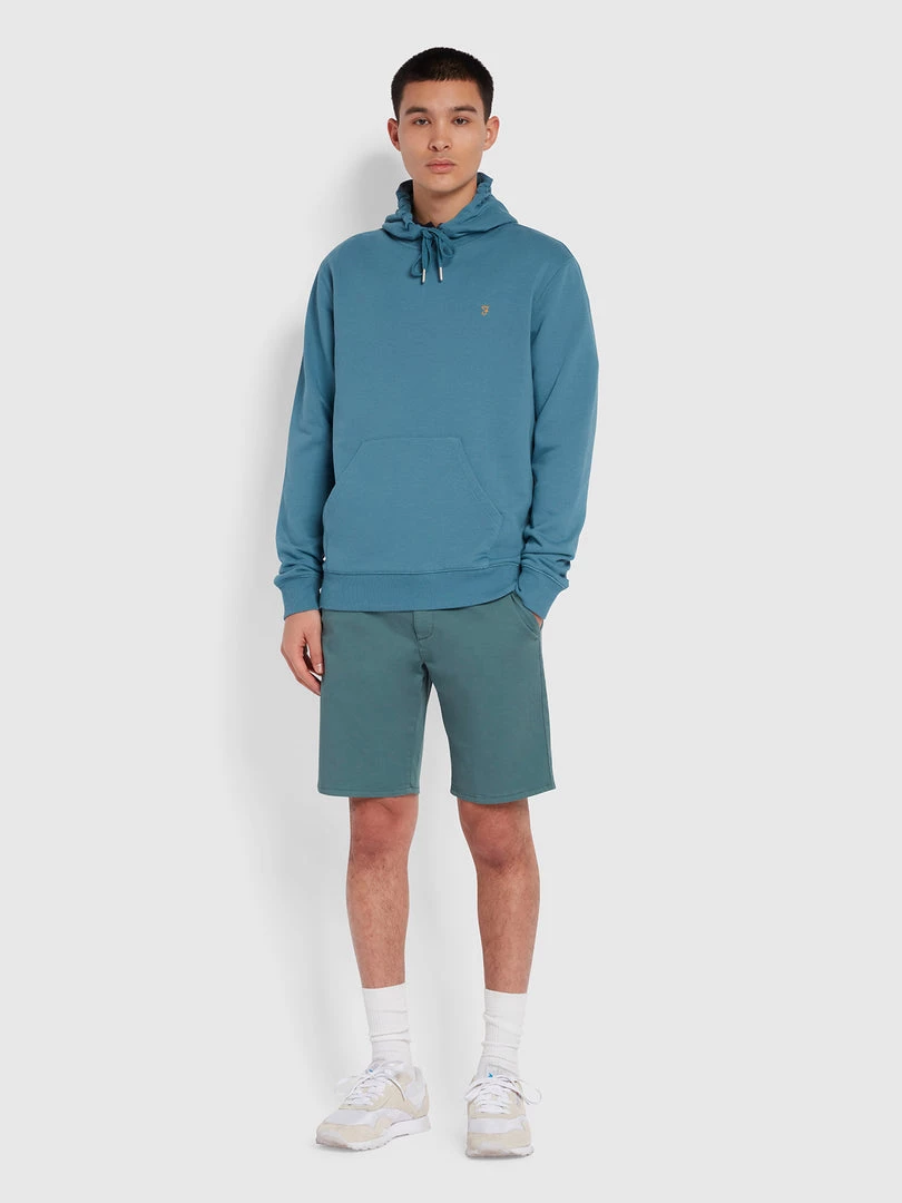 Farah Hawk Dyed Twill Chino Shorts In Pine Green 4 Farah Hawk Dyed Twill Chino Shorts In Pine Green
