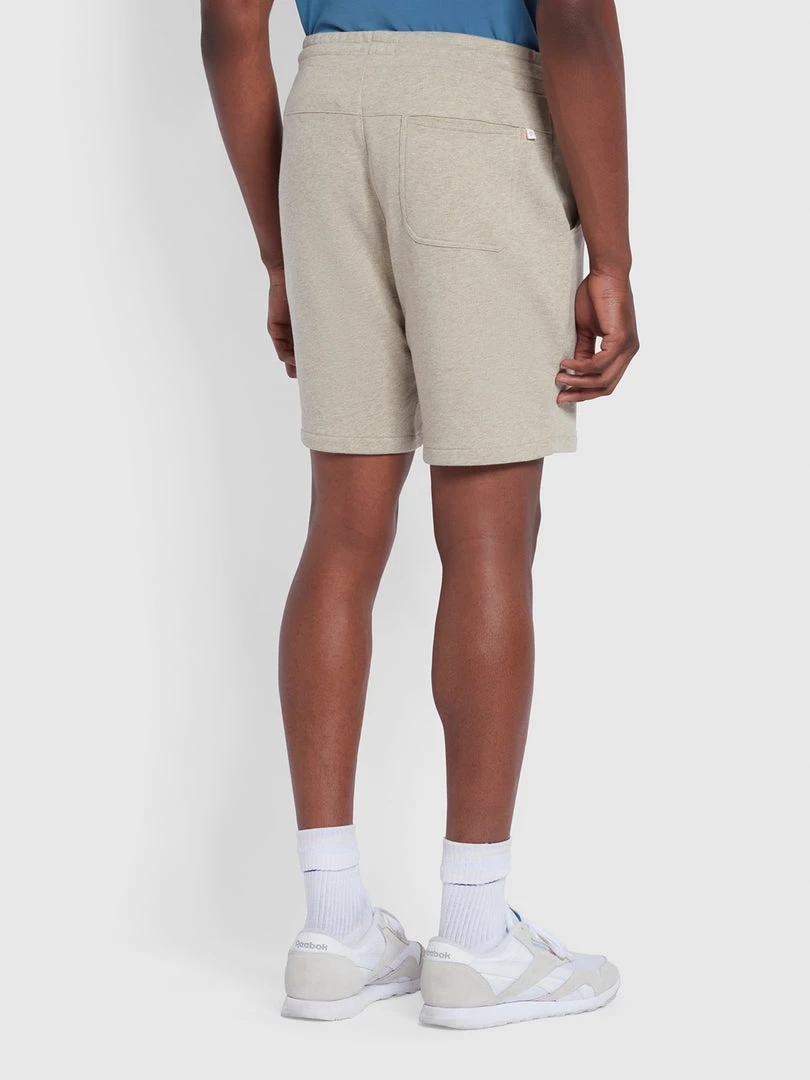 Farah CLOTHING Durrington Organic Cotton Jersey Shorts In Smoky Brown Marl 6 Farah CLOTHING Durrington Organic Cotton Jersey Shorts In Smoky Brown Marl