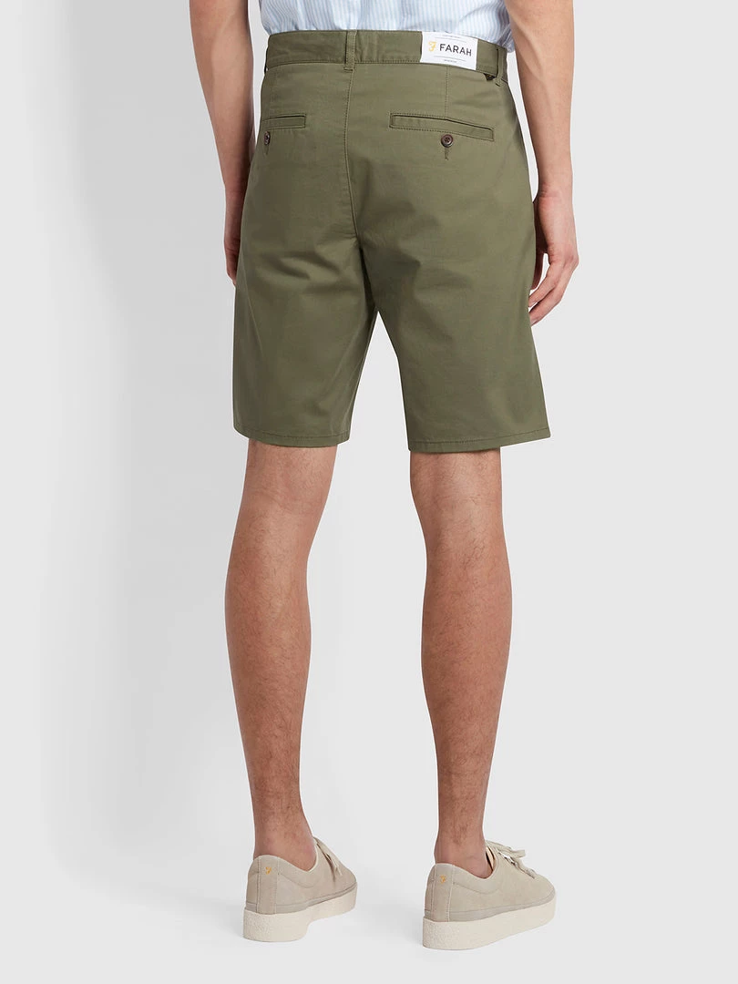Farah CLOTHING Hawk Organic Cotton Chino Shorts In Vintage Green 6 Farah CLOTHING Hawk Organic Cotton Chino Shorts In Vintage Green